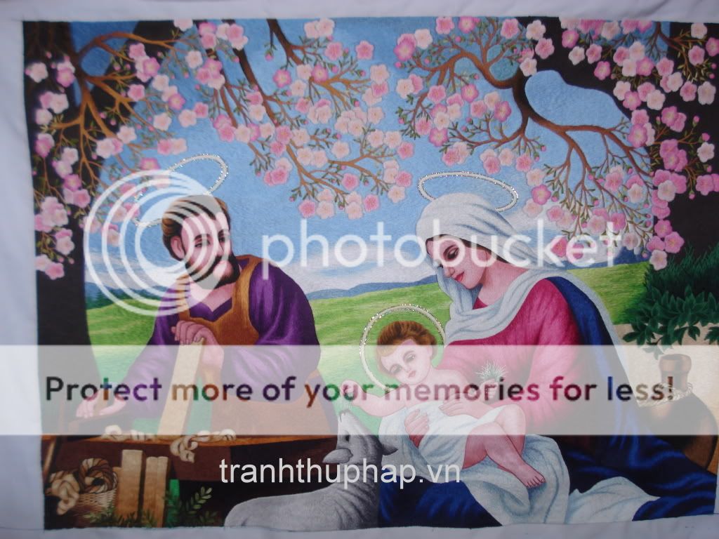 Tranh thêu tay đẹp ./.