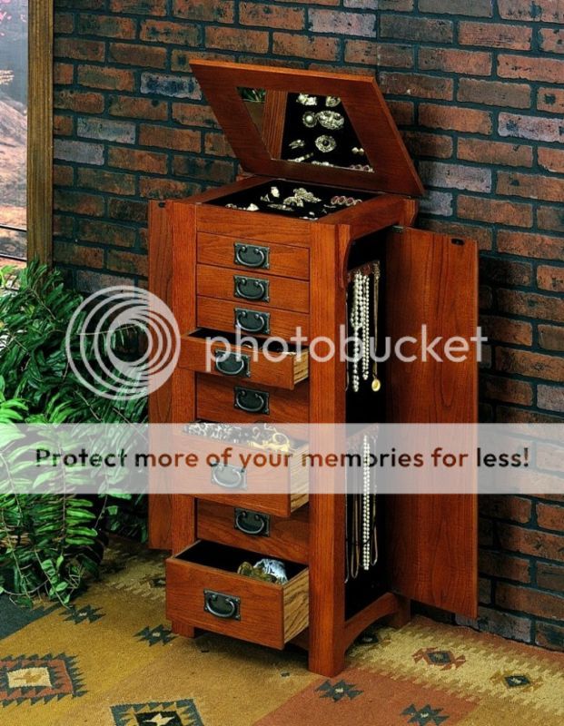 Craftsman " Stickley Style " Furniture STANDING OAK JEWELRY BOX