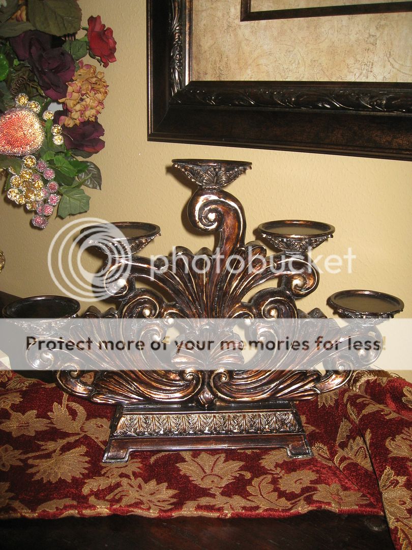 Tuscan Spanish Colonial Mexican Hacienda Style Decor CANDELABRA Candle Holder